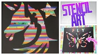 DIY Magazine Stencil Art! - Do It, Gurl