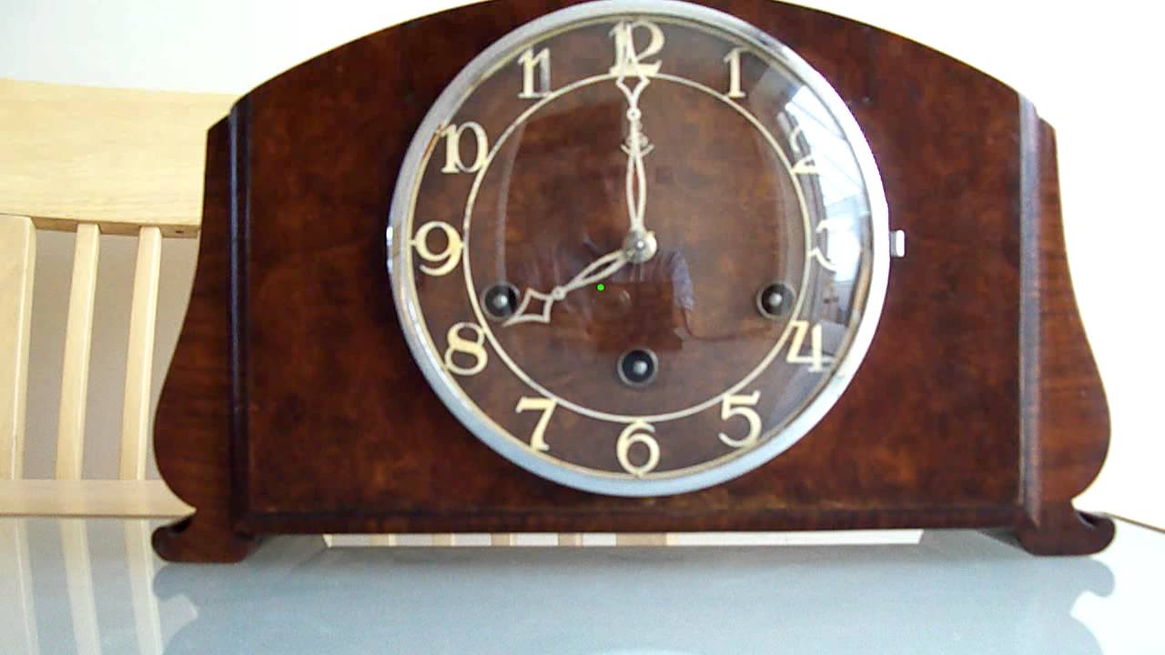 GUSTAV BECKER WESTMINSTER CHIME ART DECO MANTLE CLOCK FRONT YouTube gustav-becker-westminster-chime-art-deco-mantle-clock-front-youtube