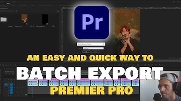 How to BATCH EXPORT in PREMIER PRO