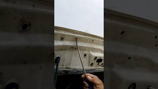 Innova crysta bonnet safety dent repair work #shortvideo 🙎