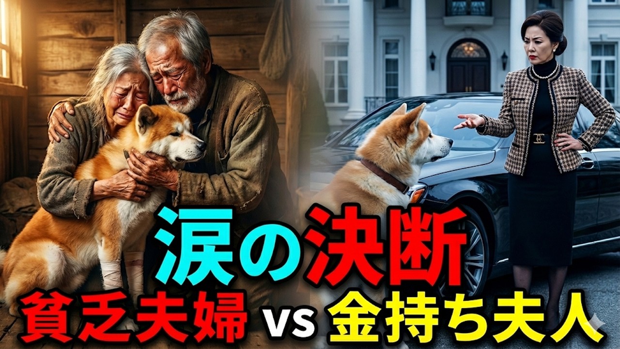 山で拾った瀕死の秋田犬を愛した貧しい老夫婦…ある日、高級車の夫人が現れ「その犬を返して」と非情な宣告！しかし犬が下した“まさかの決断”に、世界中が震えて泣いた