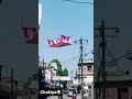 आंधी में टेंट उड़ गया#