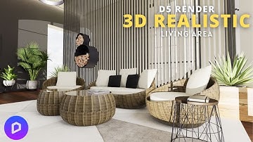 D5 RENDER ANIMATION | LIVING AREA