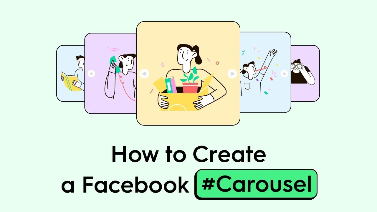How to create Facebook Carousel Post in ZoomSphere - YouTube