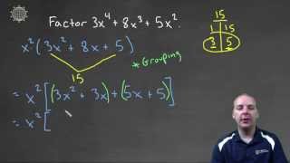 Celebrity Factoring Quadratic Trinomials   Example 4 Net Worth