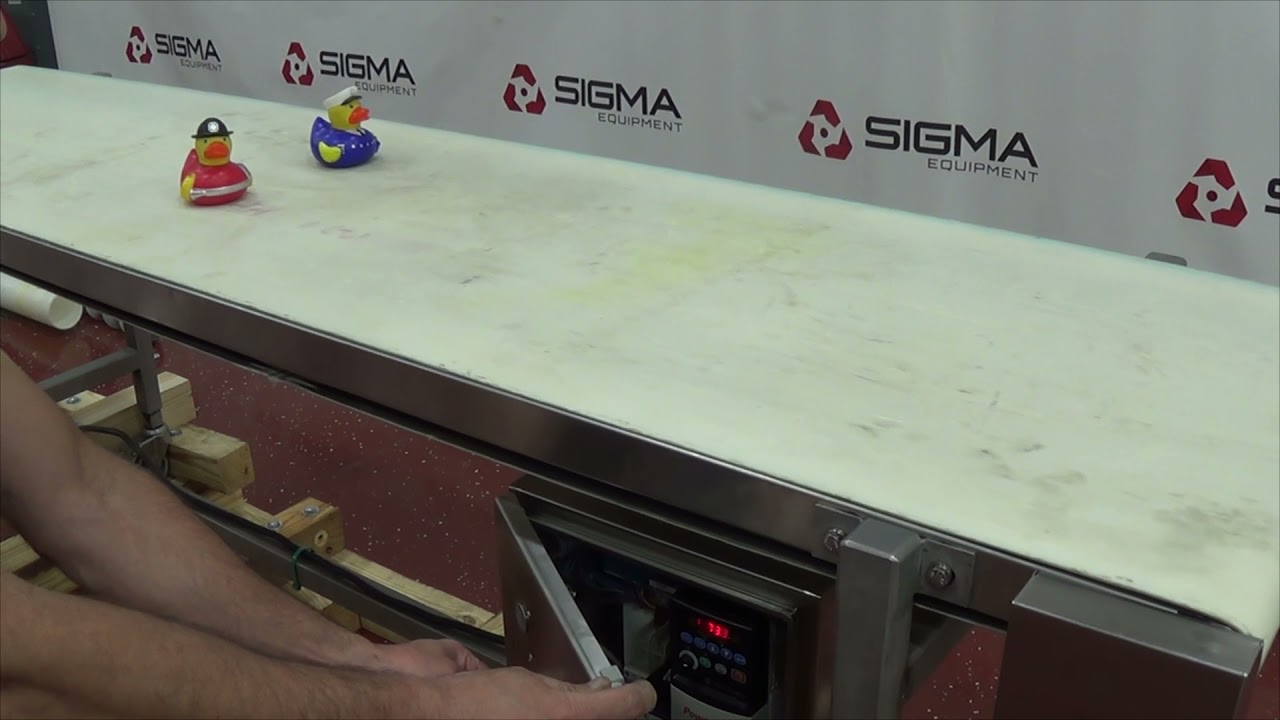 K2086 96"L x 23"W Flat Belt Conveyor with Casters SIGMA Equipment