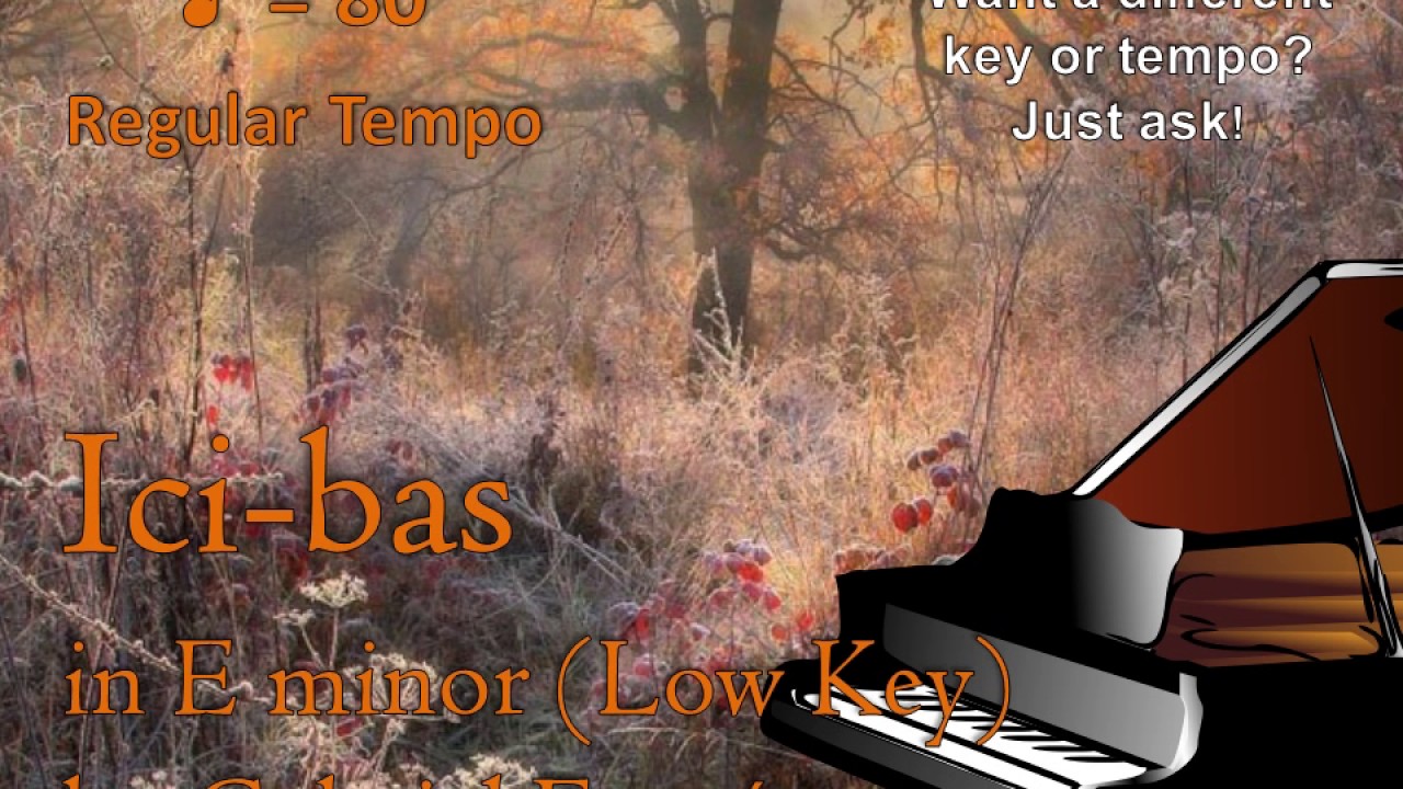 Ici-bas in E minor (Low Key) by Fauré Piano Accompaniment - YouTube