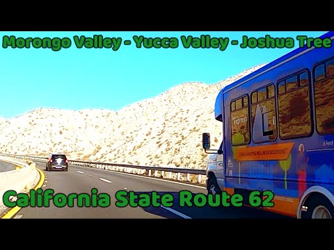 Drive on California State Route 62 -Yucca Valley -Joshua Tree