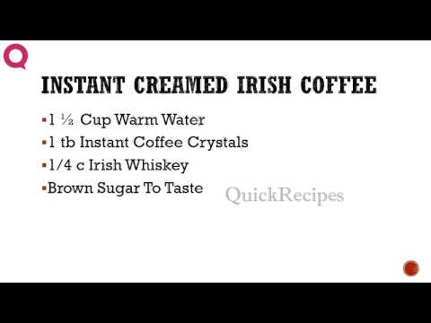 Instant Creamed Irish Coffee QUICKRECIPES