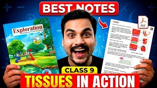Tissues in Action Best Handwritten Notes 🔥 | Class 9 Science Chapter 3 2026-27 PDF