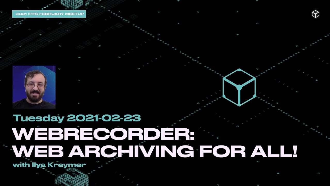 Webrecorder: Web archiving for all - Ilya Kreymer - YouTube