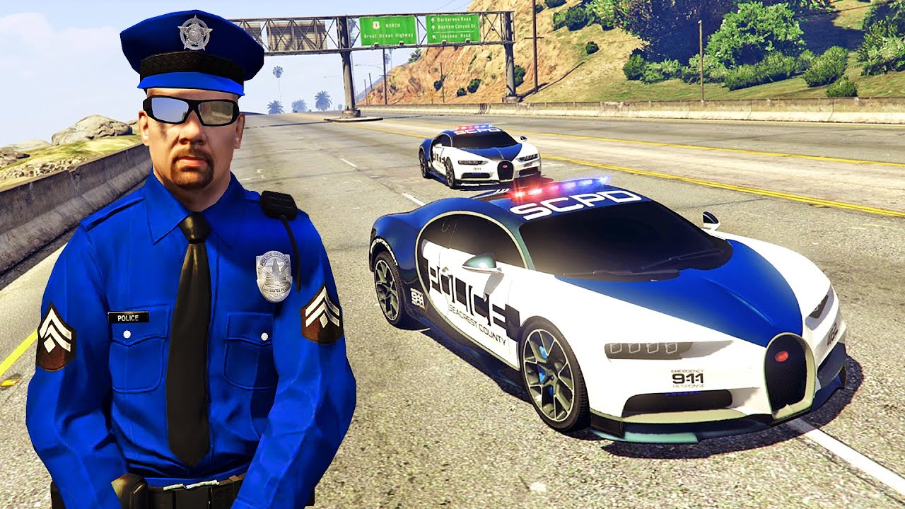 قراند 5 : الشرطة لديهم سيارات خارقة | GTA V Police SuperCars Mod