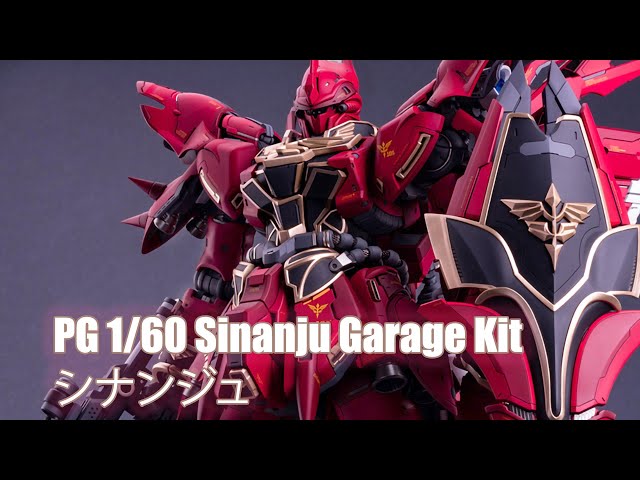 PG 1/60 Sinanju Garage Kit - Custom Build(シナンジュ) - YouTube
