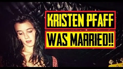Kristen Pfaff Was Married! New Biography | Rare We...