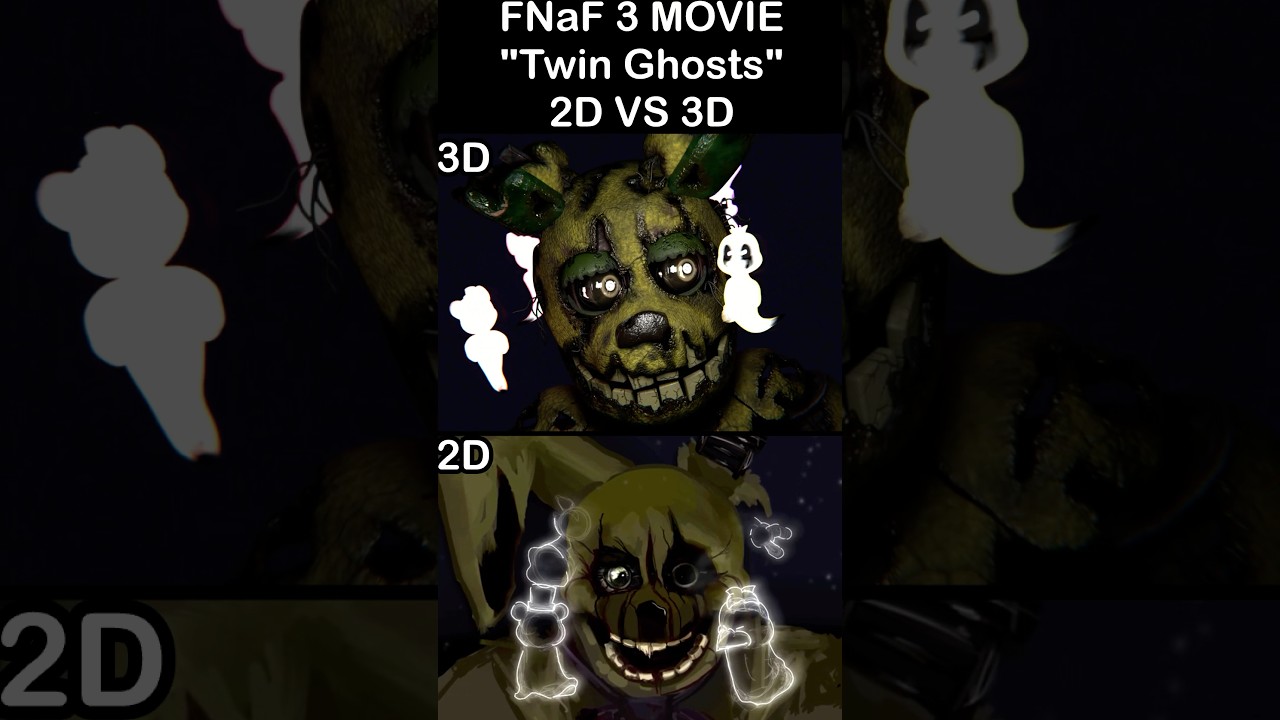 Springtrap Locked In A Saferoom Be Like: - 2D VS 3D