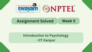 Introduction to Psychology Week 5 | NPTEL ANSWERS 2026 #nptel2026 #myswayam #nptel #nptelexam Profile