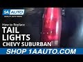 How To Replace Tail Lights 1992-99 Chevy Suburban