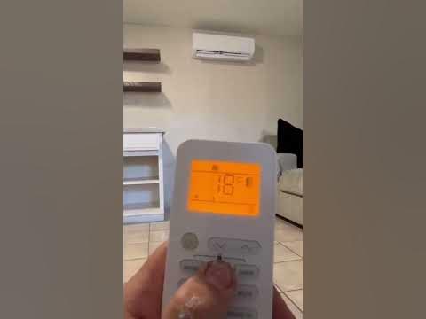 how to change aurus mini split from celsius to fahrenheit - YouTube