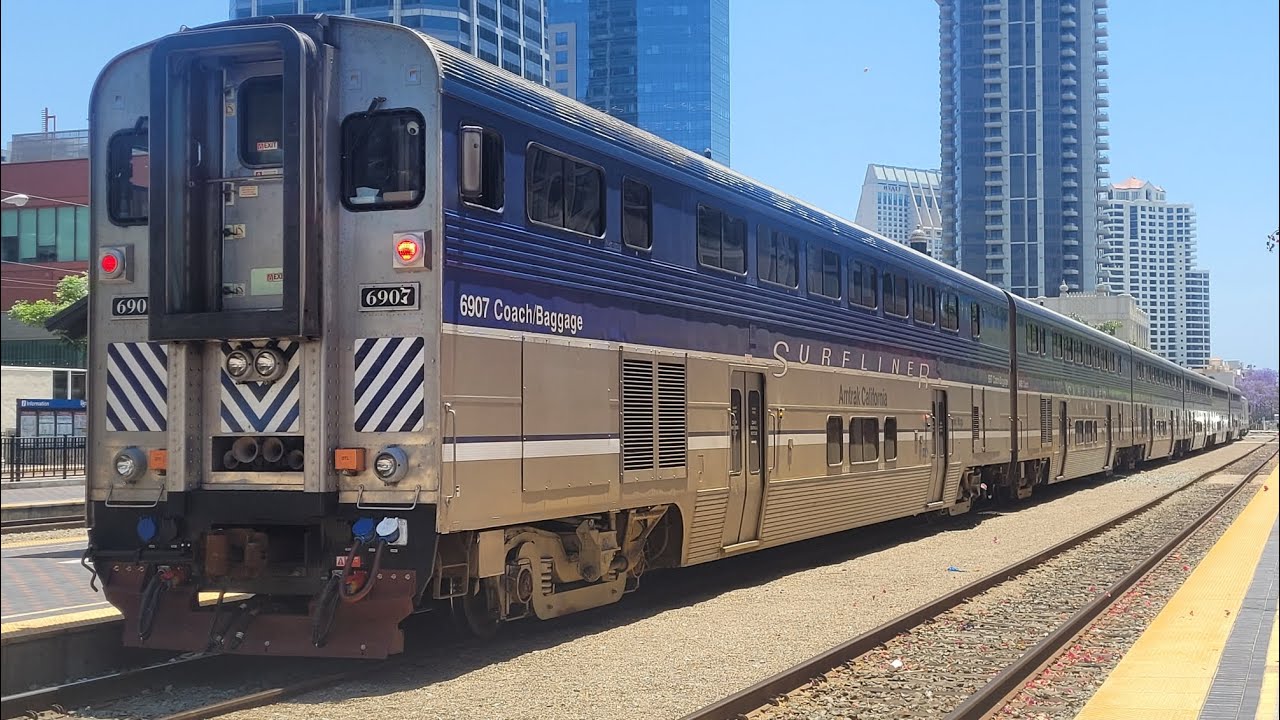 Railfanning At San Diego Santa Fe Depot And Old Town Transit Center On 6-1-24.