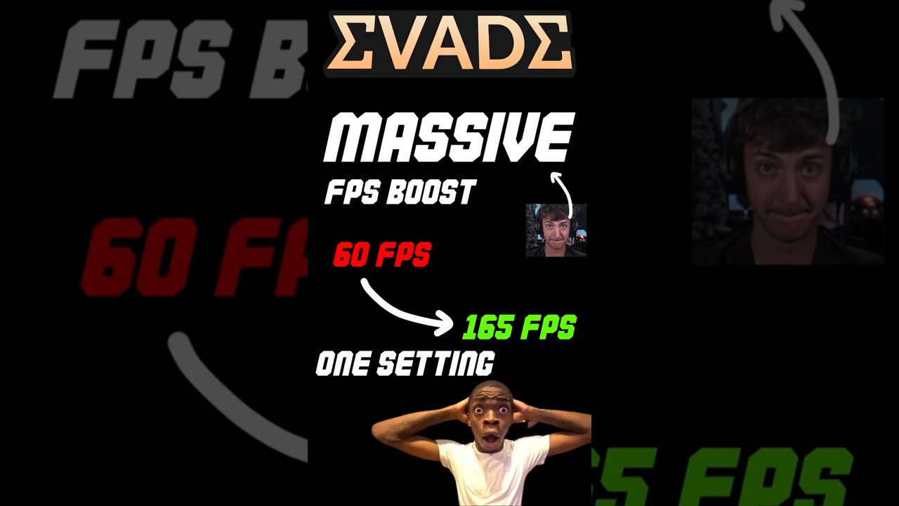 Roblox Evade FPS Boost in 10 Seconds! (1 Simple Setting)