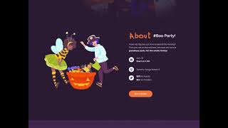 Halloween Party Landing Page - Website