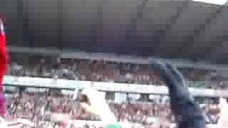 Stoke City V Leicester City -4th May 2008 - On Pitch Delilah