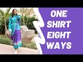 8 Ways I Style my Shirts + Sonam Kapoor reposted me!!!