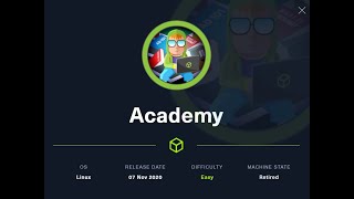 Hack The Box : Academy(Easy)