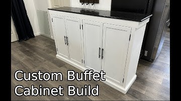Custom Buffet Cabinet Build || How to Woodworking || Custom Cabinetry