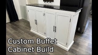 Custom Buffet Cabinet Build || How to Woodworking || Custom Cabinetry
