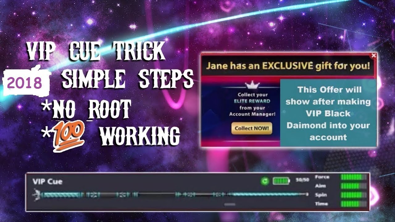 Latest 2018 VIP Cue Trick