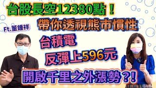 【自由女神邱沁宜】聯準會升息3碼!台股美股大漲！但供應鏈庫存嚴重，台股長空12380點！？帶你透視熊市慣性！台積電反彈上596元，開啟千里之外漲勢？！ Feat.董鍾祥