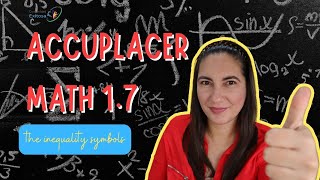1.7 Curso Accuplacer Math-Inequality symbols