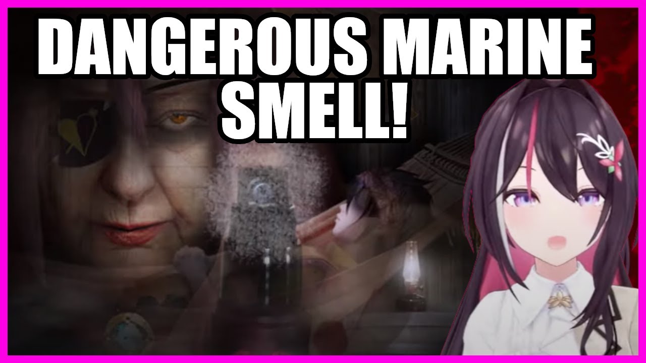 Lightning Strike Guesser Azki can't withstand Beauty Witch Marine's smell [Hololive]