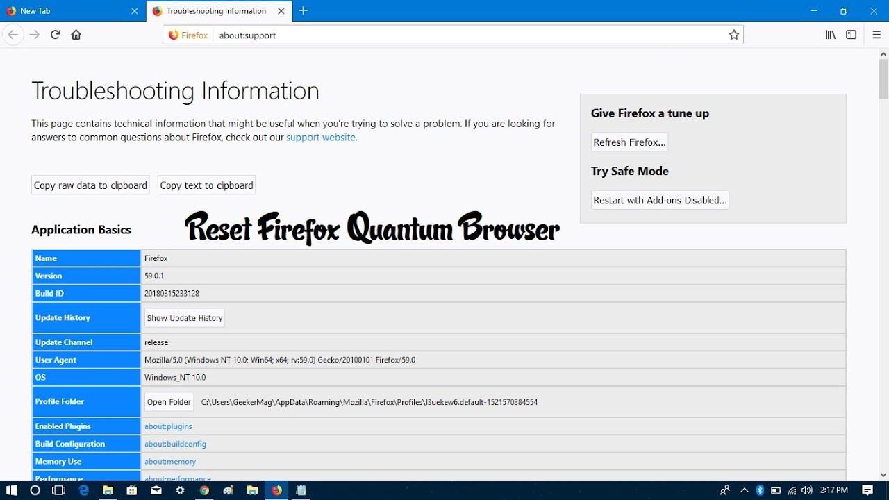 How To Reset Firefox Browser 2018 YouTube How To Reset Firefox Browser 2018 Youtube