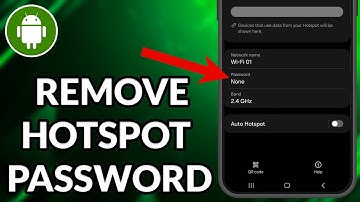 How To Remove Hotspot Password In Samsung