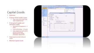 Sage UBS - Purchase Capital Goods
