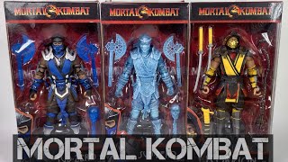 Mcfarlane Mortal Kombat Sub-Zero + variant & scorpion 1/12 action figure review