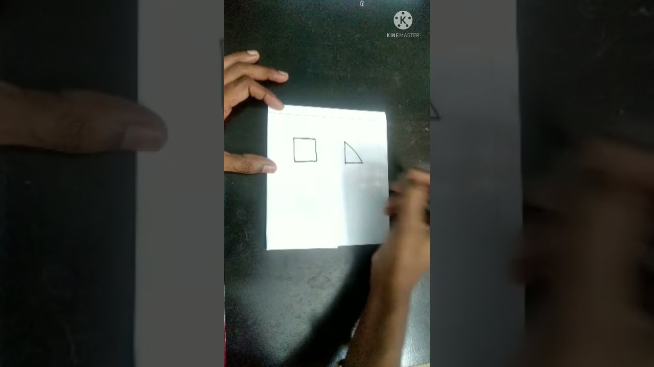 Bird drawing 4m square, triangle & circle 