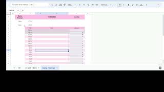 Daily Planner Pink Example screenshot 1