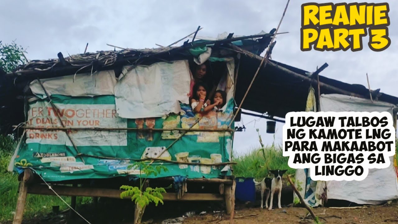 Lugaw at talbos ng kamote kinakain para ang bigas makaabot ng isang linggo PART 3