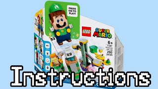 LEGO Luigi Starter Course set Instructions! Set 71387