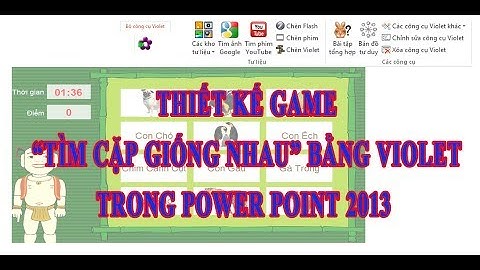 Bài 7: Hướng dẫn tạo Game "TÌM CẶP GIỐNG NHAU" bằng Violet trong PowerPoint | Kỹ Năng CNTT