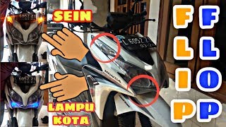 cara buat lampu flip flop motor