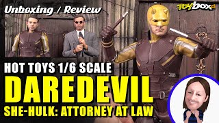 HOT TOYS DAREDEVIL - SHE-HULK Attorney at Law - Charlie Cox - DISNEY+ Unboxing \& Review