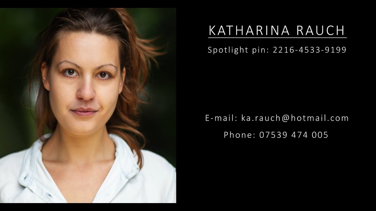 Catrina Rauch Katharina Rauch Showreel - YouTube