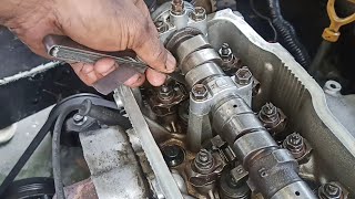 Toyota 2E adjust valve clearance