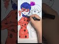 Ladybug Coloring Magic 🐞✨#KpopArt #KpopStyle#KpopHunter#Shorts#zoya #Zootopia #Ladybug