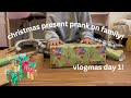 christmas prank on family! | VLOGMAS DAY 1! | lyn doc
