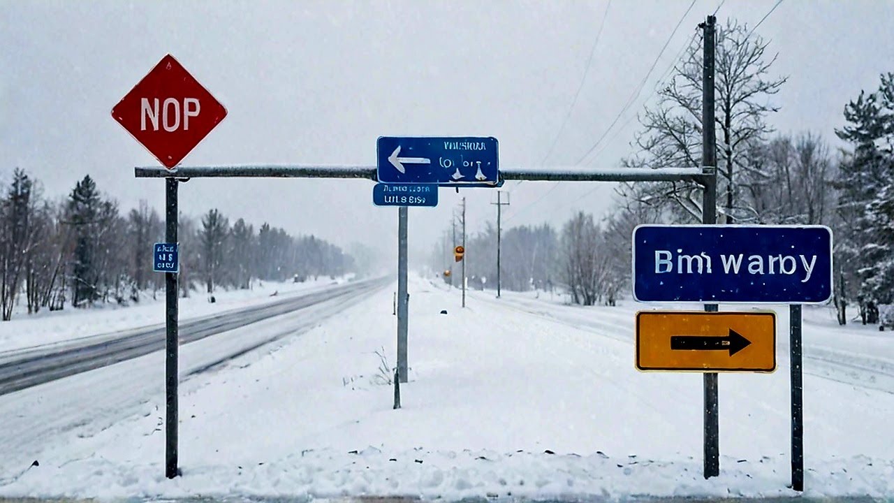 Snowstorm SHUTS DOWN Highway |